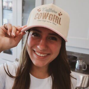 "The Caffeine Cowgirl Cap", Trucker Hat, One Size